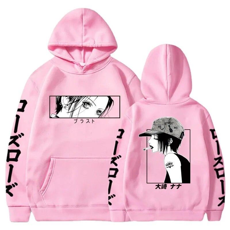 New Japanese Anime Hoodies Nana Osaki Graphic Printed Unisex Women Hoodie Streetwear Sweatshirts Harajuku Pullovers Unisex Clothing