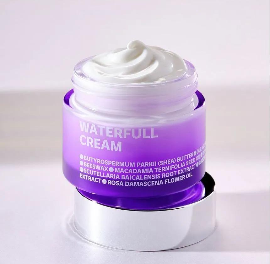 isoi Waterful Cream 50ml/ Bulgarisches Rosenöl, Leichte Textur, Feuchtigkeitsspendend, Hydratisierend, Koreanische Kosmetik, Kbeauty