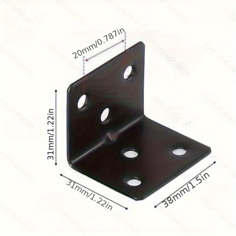 Stainless Steel L-Shaped Shelf Brackets - Heavy Duty, Adjustable, Waterproof & Sandproof with Screws for Industrial Use