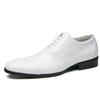 Neu Patent Leder Drei-Joint Weiß Offizier Business Leder Schuhe herren Kleid Schuhe Casual