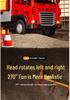 Large Alloy Cargo Transport Simulation Trailer Toy Truck for Kids