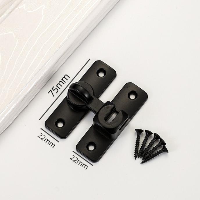 90/180 Degree Rotating Security Locks, Suitable for Barn Doors, Bathroom Sliding Doors, Garages, Bedrooms,Durable Zinc Alloy Security Door Locks