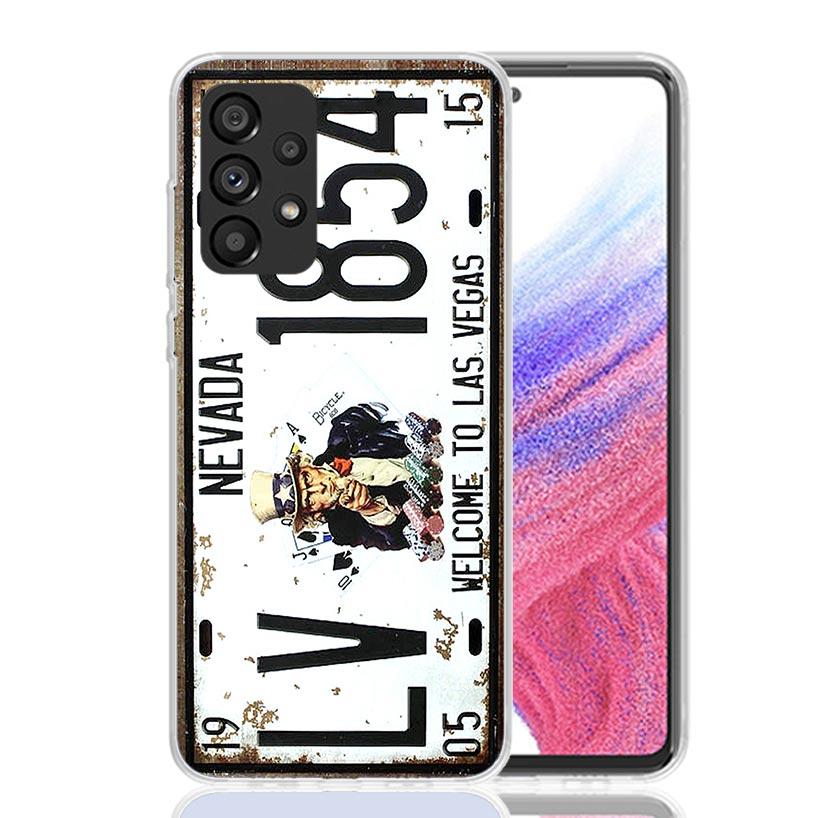 License New York Plate Number Phone Case For Samsung Galaxy A13 A14 A15 A16 A53 A54 A55 A56 A33 A34 A35 A36 A23 A24 A25 A26 A05S