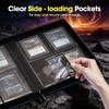 ProCase Card Trading Card Trading Card Card Fan 4 Holds 144 Cards Navy File, Case, Binder, Case, TCG, Activity, Pockets, -