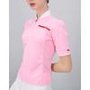 ONOFF Women Half Zip Puff Sleeve T shirT Of9013la Pink