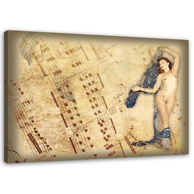 Canvas Print Nude Paintings Woman Retro