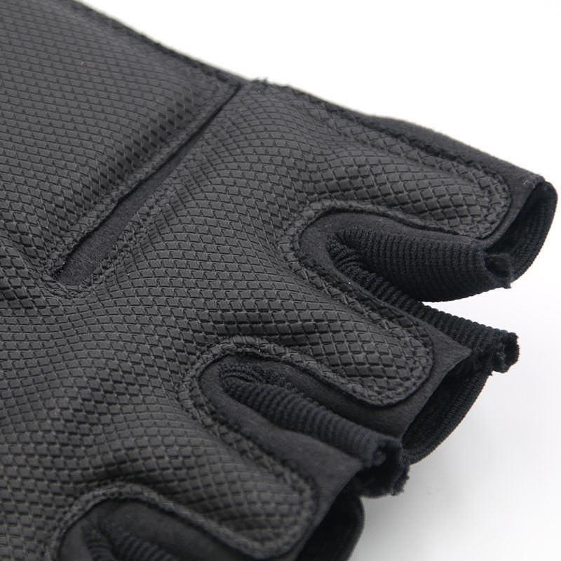 Tactical Hard Knuckle Half Finger Gloves Men's Combat Hunting Shooting Paintball Duty - Fingerless