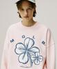 MATCHGLOBE Two-Tone Clover Sweatshirt (Pink)