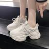 Fashionable and Comfortable Thick Bottom Pops Shoes Female Spring Heightening Female Shoes Hundred Casual Sneakers White