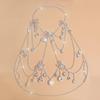 Fashionable Rhinestones Layered Chest Jewelry Trendy Bowknot Design Body Chain Jewelry For Pool Parties Night Event