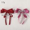 2pcs Elegant Bow Long Ribbon Hair Clips for Women Girls Sweet Large Bowknot Satin Hairpins Ponytail Headwear Hair Accessories