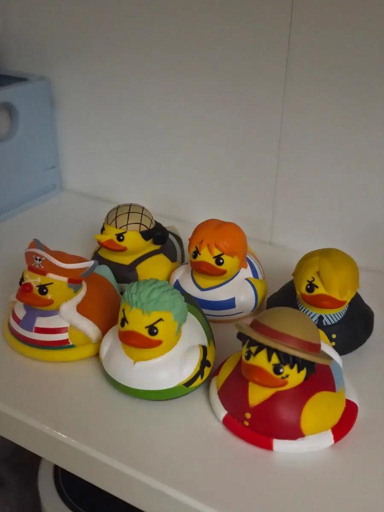 One Piece Duck Figure Gacha - Set of 6 Used
