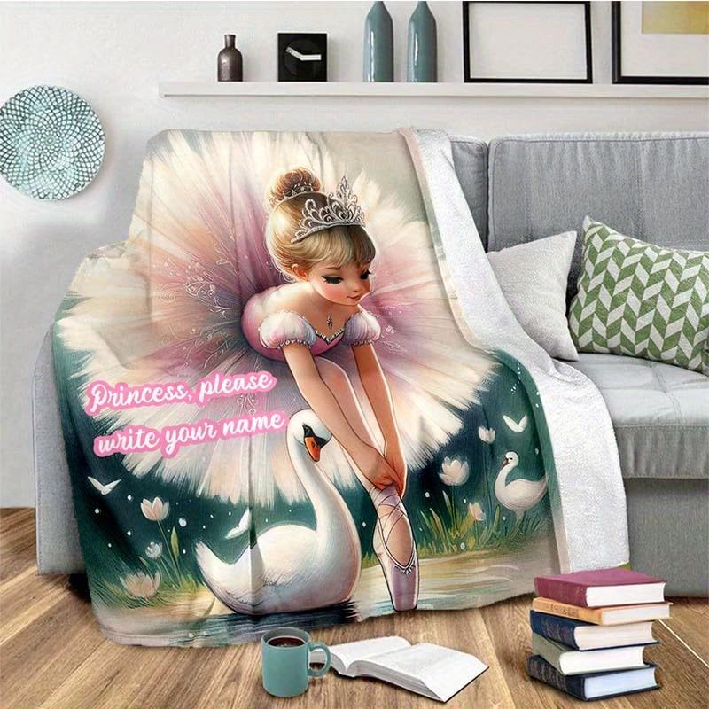 Dance Skirt Customize Your Name Blanket Used For Chair Office Sofa Bed Camping Soft And Warm Giving Friends And Relatives Birthday Graduation Gift