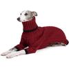 Italian Greyhound Clothes, Warm Sweater for Whippets, Dog Onesie, Two-Legged Turtleneck Warm Sweater for Small Medium Dogs (Small, Grey)