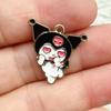 50/100PCS Cartoon  Alloy Drip Oil Jewelry Accessories DIY Keychain Earrings Pendant Necklace Bag Pendant