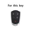 5 Buttons TPU Car Key Shell Case Cover for Cadillac ATS CT6 CTS DTS XT5 Escalade ESV SRX STS XTS ELR 2014 - 2018 Remote Key Holder