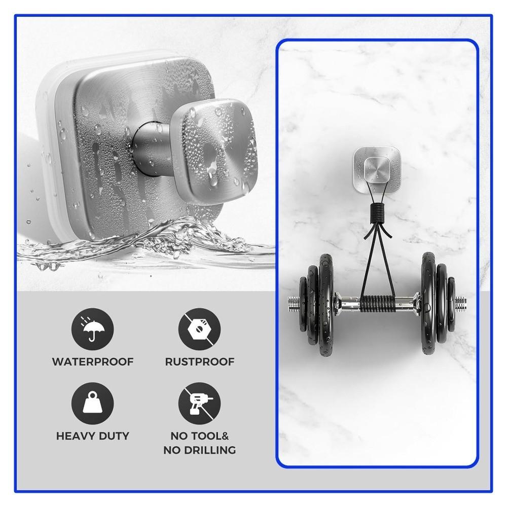 Stainless Steel Suction Cup Hook Portable Strong Sticky Hooks Gifts Metal Hook Bracket