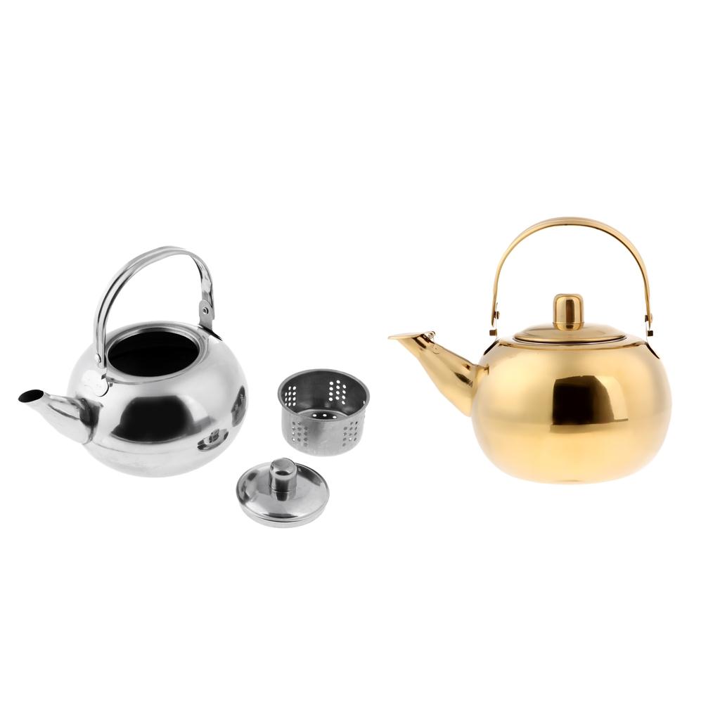Camping Stainless Steel Tea Kettle Water Pot 1L 1.5L L