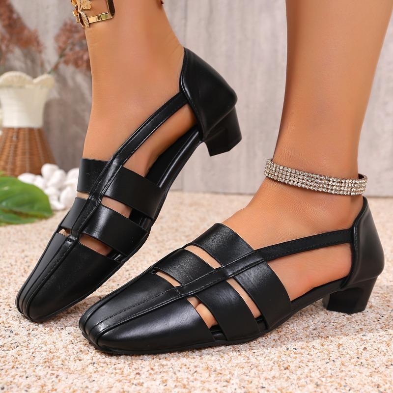 Fashion Designer Women's Sandals Elegant Heels Shoes Fashion Shallow 2025 Summer Dress Woman Shoes New Brand Trend Mujer De Sandalias