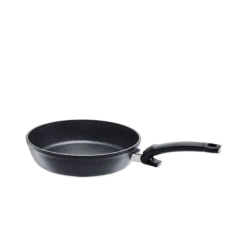 Fissler Adamant Comfort Frying Pan, 24cm, Gas/IH Compatible, Made In Germany [Official Japanese Product], 159-105-24-100-A, Black