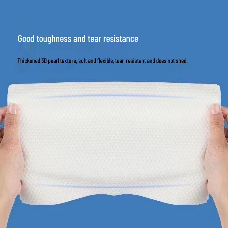 Disposable Hanging Facial Cleansing Wipes – Thick, Soft, Lint-Free, Cotton Makeup Remover.