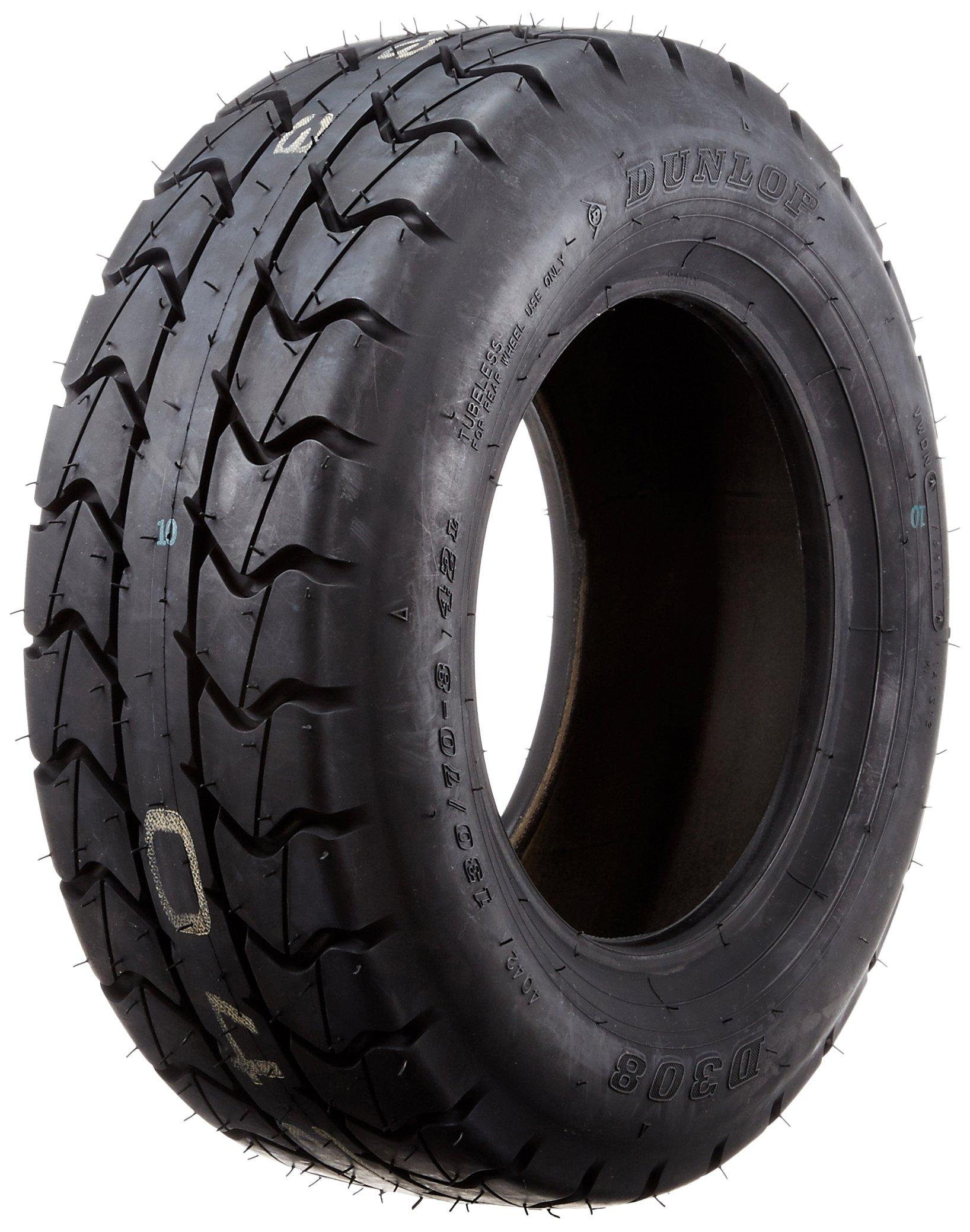 

DUNLOP Motorcycle Tire for Scooter D308 Rear 42L Tubeless Type 305563 for Two Wheels Motorcycle 130/70-8 (TL)