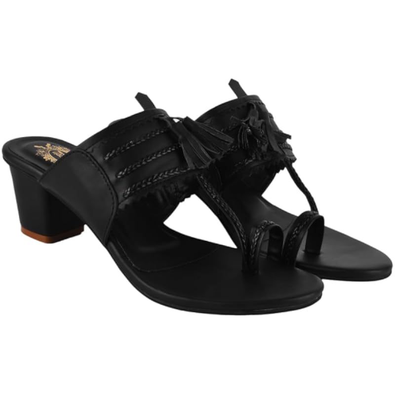 Shoetopia Women'S Suede Sandal/Black /Eu39 / Uk6
