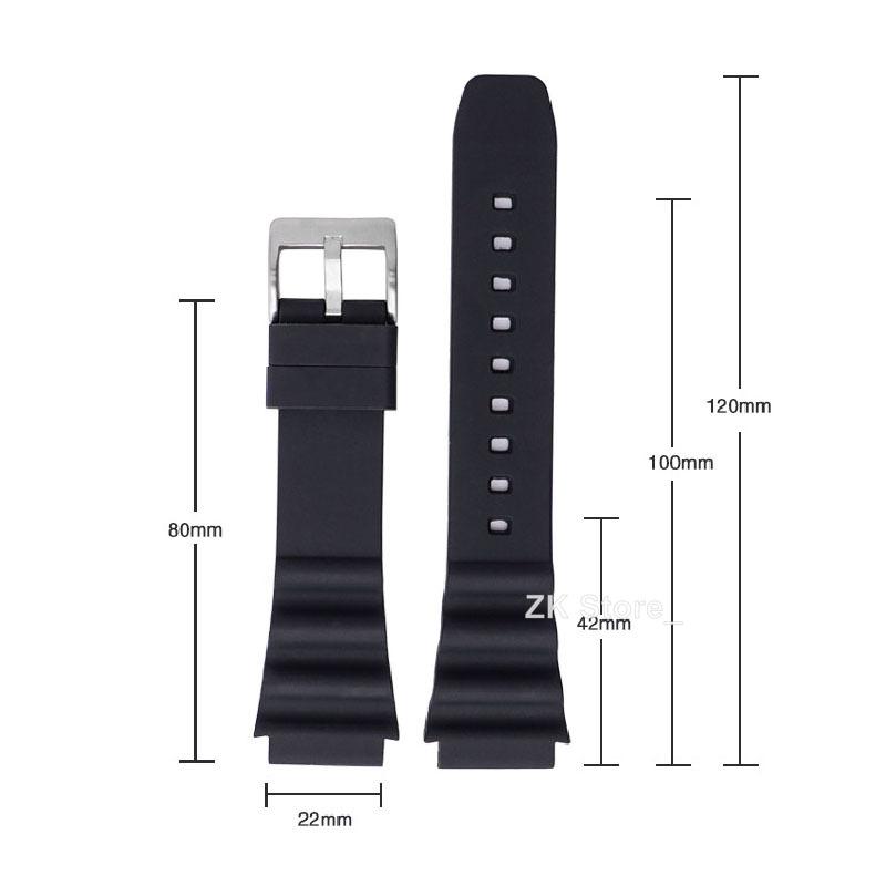 Cinturino in silicone da 22 mm per Seiko, cinturino in gomma da 20 mm, cinturino sportivo impermeabile per immersioni, cinturino di ricambio in gomma per uomo, accessori per orologi