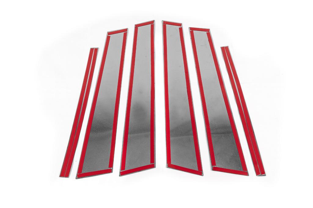 Door Pillar Trims (6 Pcs, Stainless Steel) for Volkswagen Golf 6