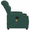 Massage Relax Chair Dark Green Fabric