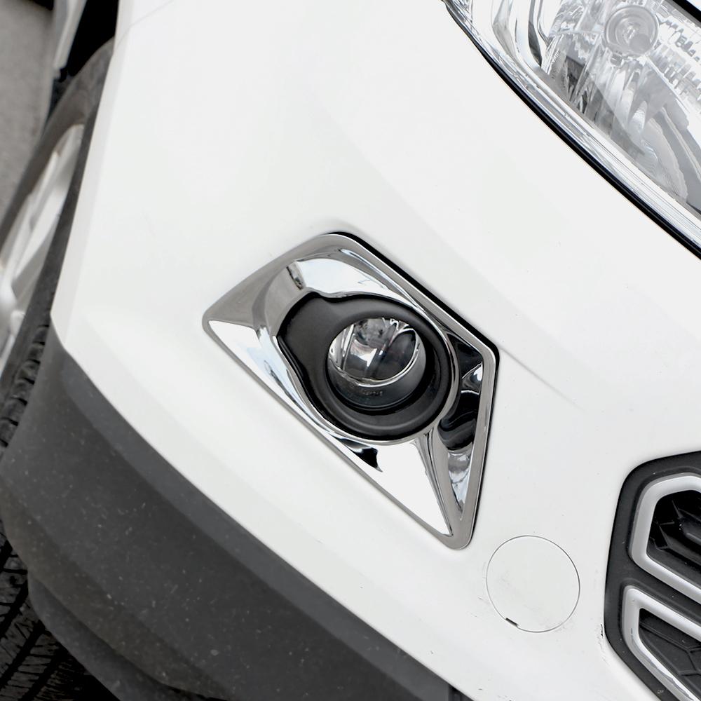 For Ford Ecosport 2013 - 2017 Front Fog Light Cover 2Pcs Fog Lamp Decoration Trim Sticker Auto Styling Accessories