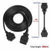30/60/100/150/300cm OBD2 Extension Cable Male To Female ELM327 Scanner Adapter  for ELM327 Scanner