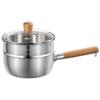 304 Stainless Steel Yukihira Pot with Steamer