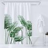 Green Plant Leaf Vines Floral Shower Curtain Print Nordic Minimalist Polyster Fabric Home Decor Bathroom Curtains With Hooks