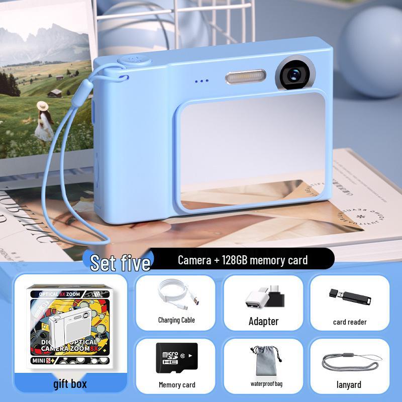 Just Fish Cloud HD Slide-out Dual Lens Portable Student Camera