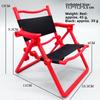 5 Colors Outdoor Camping Leisure Chair 10.3*11*13cm Furniture Model  For 1/6 Dolls