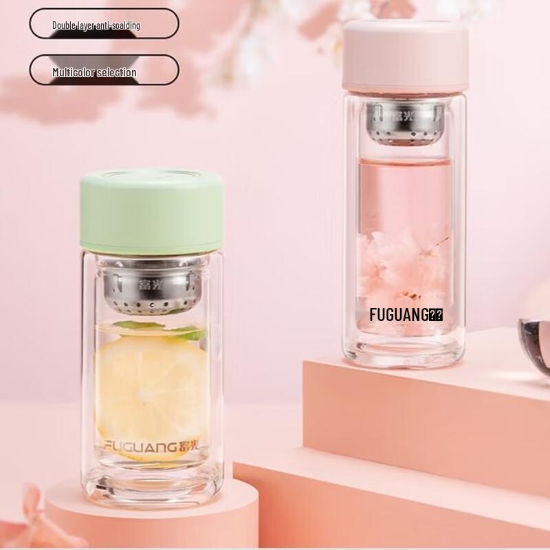 FUGUANG Yiyan 180ml Double-Layer Glass Cup