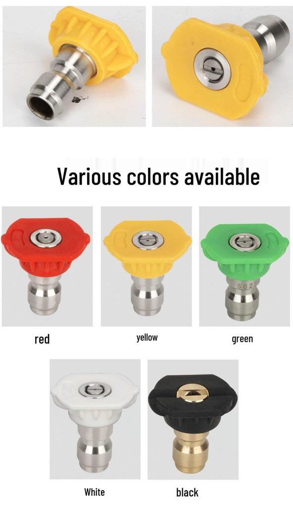 Pressure Washer Nozzle Gun Set: 4 Quick Connect Accessories for Efficient Cleaning