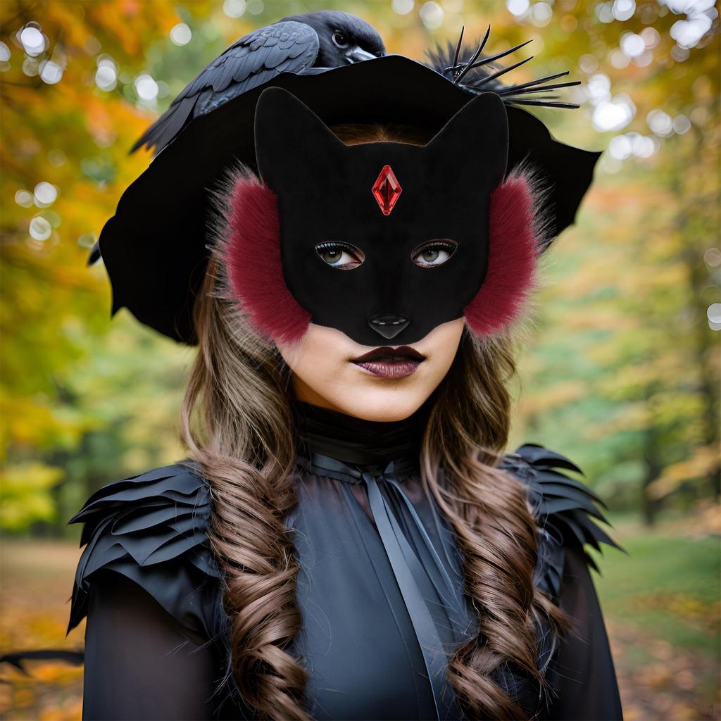 Fancy Dress Eye Halloween Fox for Holiday Wedding Parties