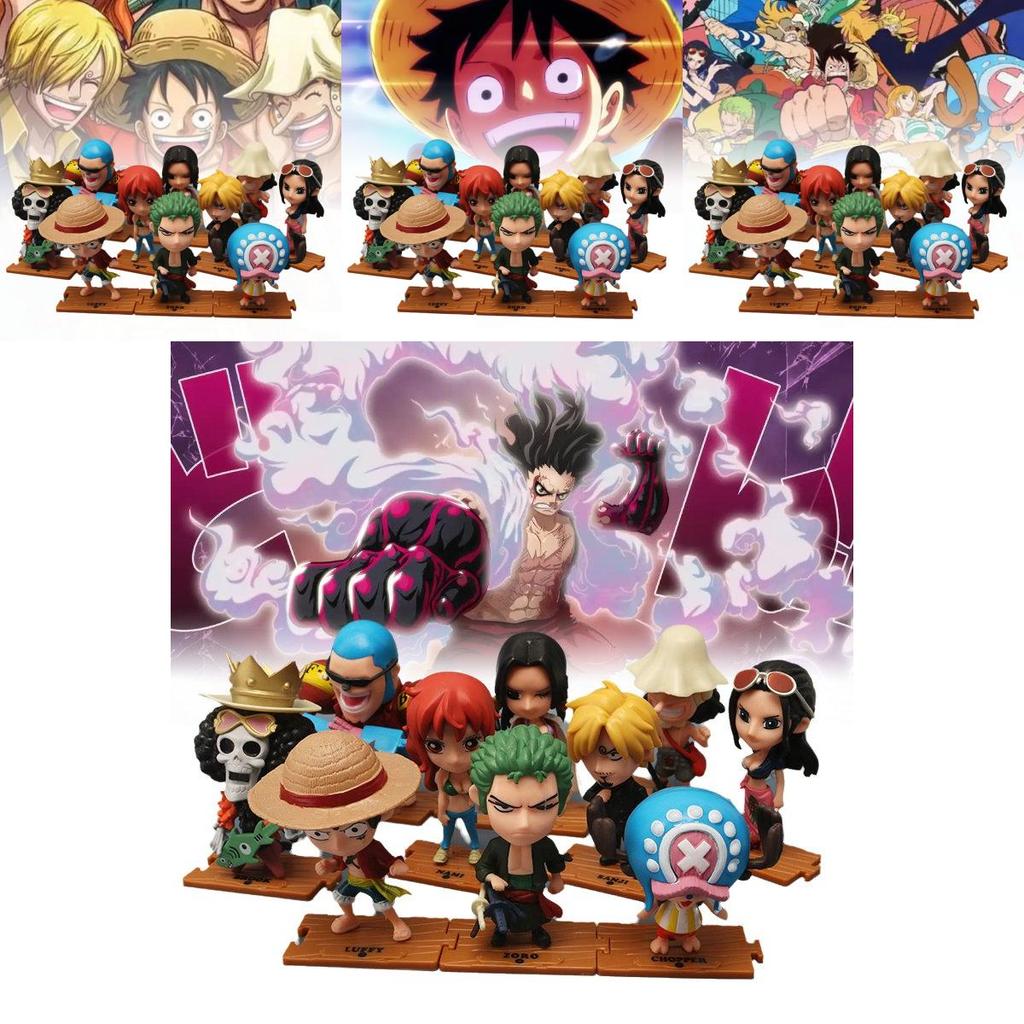 High Quality Pvc Action Figures Set Of 10 Including Luffy Zoro Sanji Nami Usopp Chopper