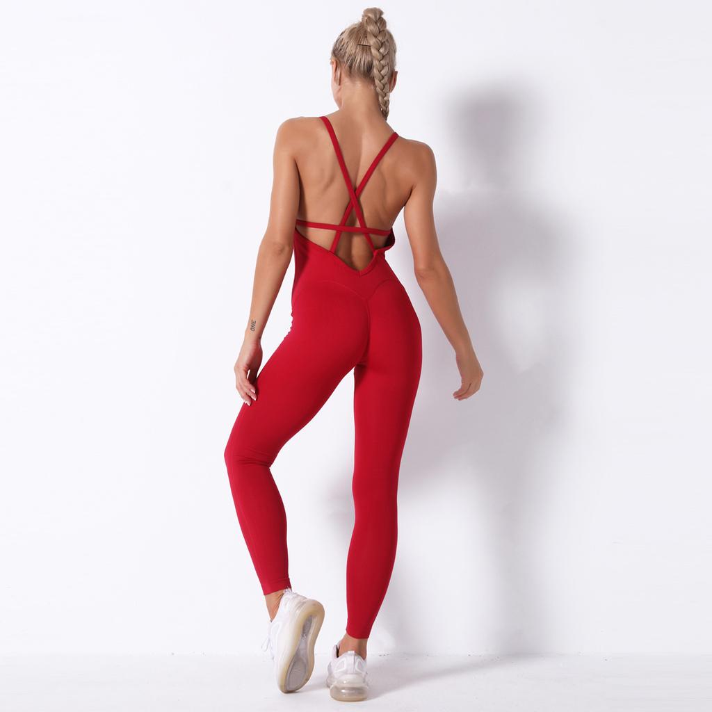 red jumper pants