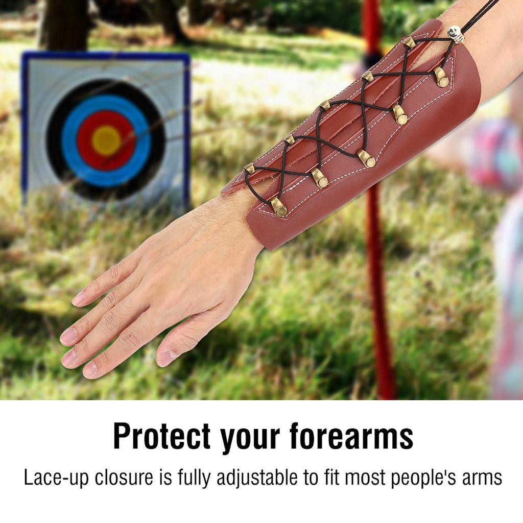 Archery Arm Guard   Tackle Accessory for Hunting Shooting(Black)