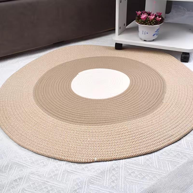 Large Scratching Mat for Indoor Cats Natural Cotton Rope Flat Scratcher Cat Scratch Rug Pad for Wall, Couch, Carpets, Sofas