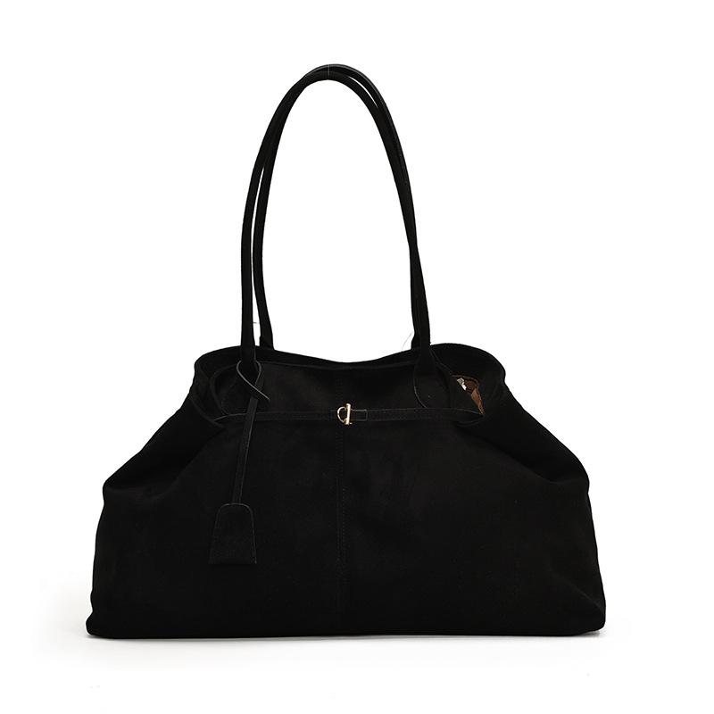 

New Suede Shoulder Bag Women Fashi Retro Large Top Handle Bag for Daily Commute Comfortable and Versatile Texture Storage Bags