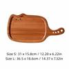 Solid Wood Ebony Wood Cutting Board Thickened Kitty Shape Steak Tray Fruit Chopping Board  Kitchen
