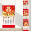 2026 Horse Year Wall Calendars Chinese New Year Traditional Calendar Monthly Planner Home Office Wall Hanging Decoration