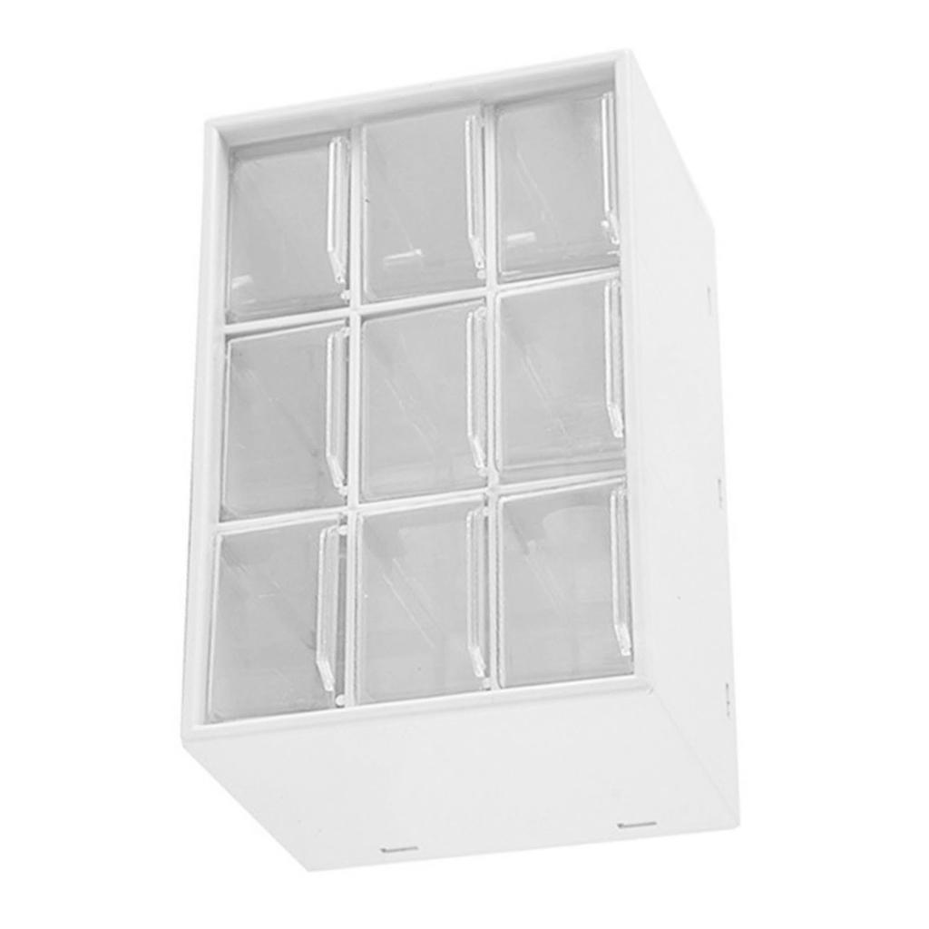 Desktop Organizers Nine Square Grid Drawer Type Desk Organization Box Storage Case Makeup
