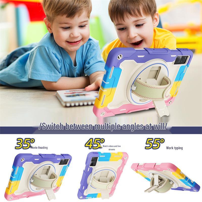 Buntes Silikon-Armband Handheld-Ständer-Hülle für Xiaomi Redmi Pad 10.6 und Pad 5