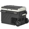 40L Compressor Car Fridge Freezer, Dual Zone Camping Refrigerator with App Control, Telescopic Handle, -20 degrees C-20 degrees C