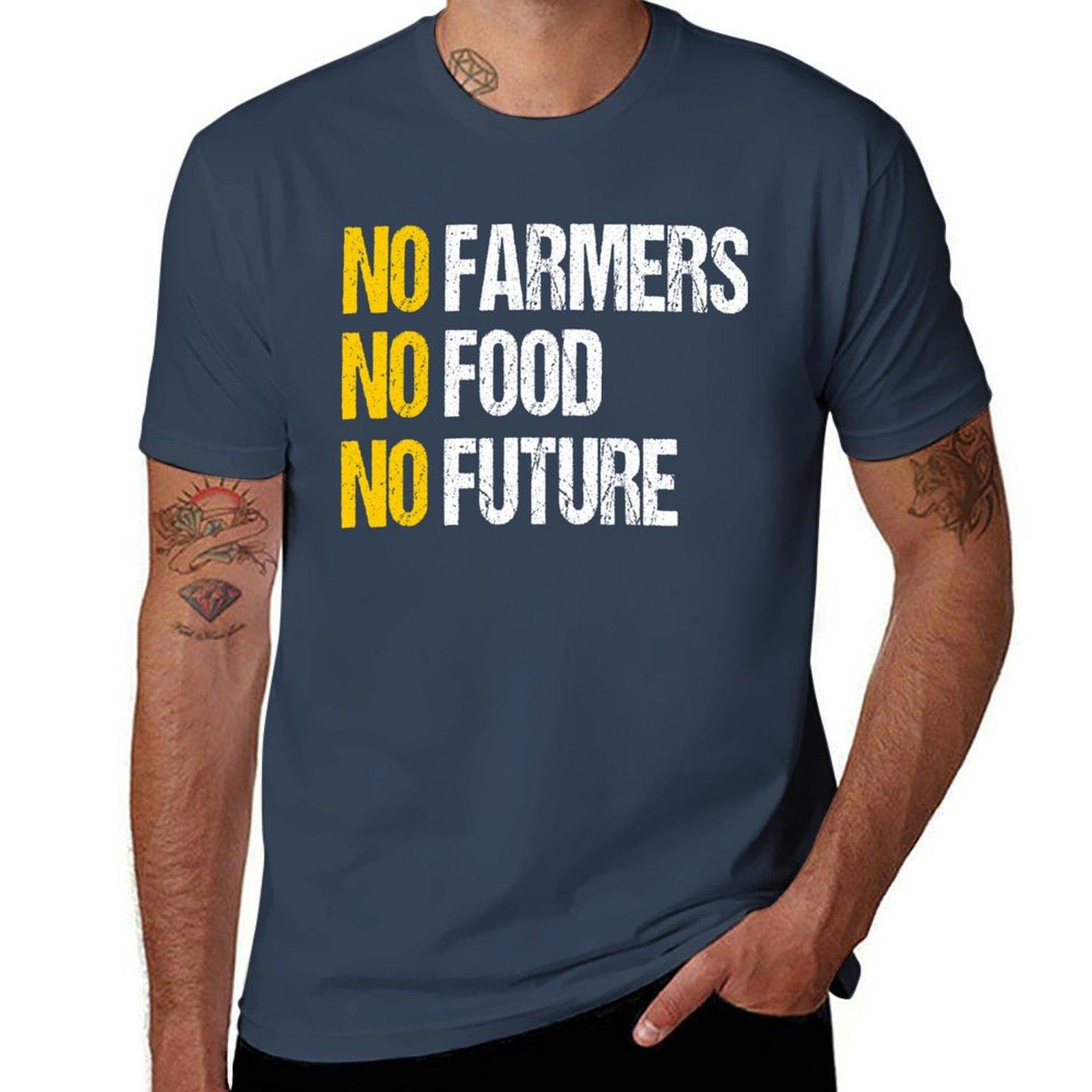 No Farmers No Food No Future Tshirt Big Size Simple Tshirt S